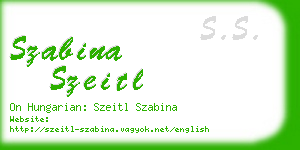 szabina szeitl business card